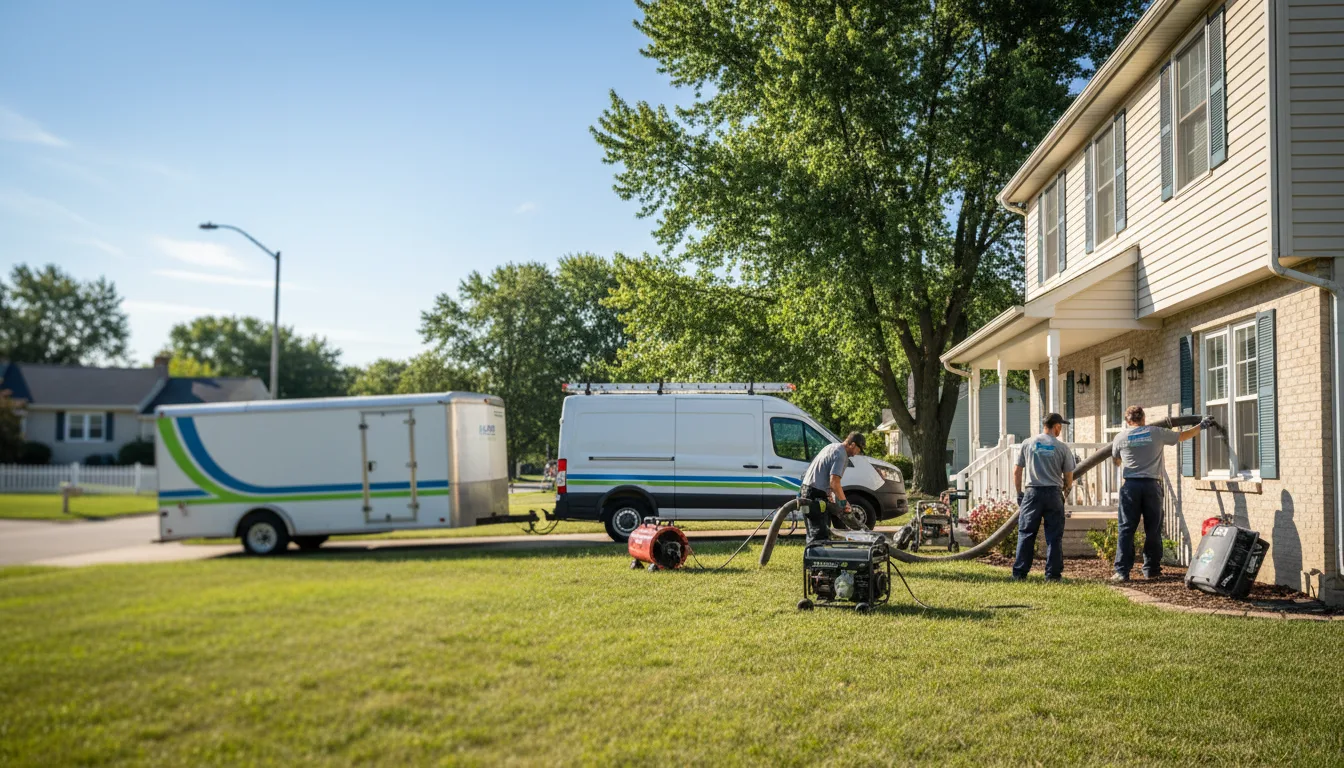 Flooded Basement Restoration And Cleanup With Repair in Albion, IL near me